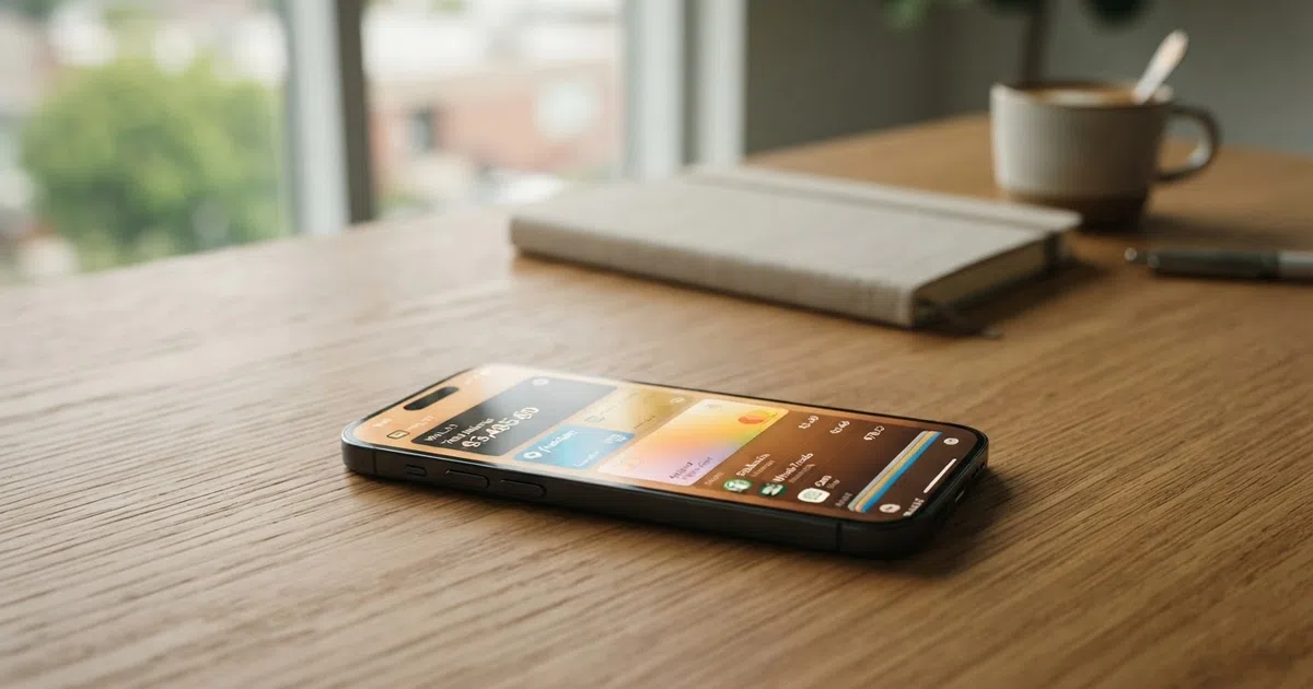 De MuchBetter-app-interface op een smartphone met het logo en een betaalbevestiging