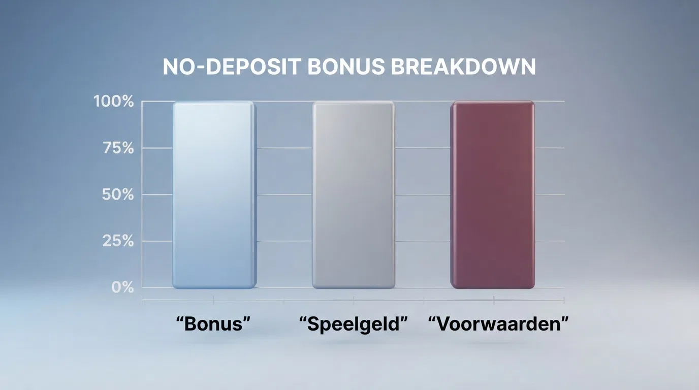 Overzicht van no-deposit bonussen met hun rondspeelvoorwaarden, geldigheid en spinwaardes