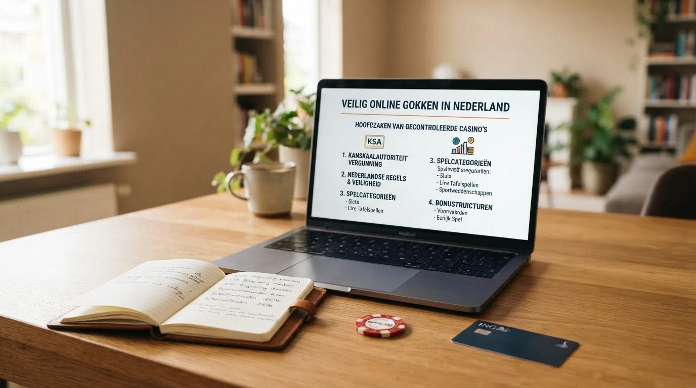 Overzicht van de tien besproken online casino's met hun logo's en kerngegevens in een vergelijkend overzicht