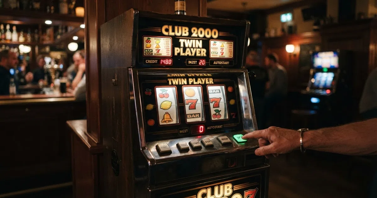 De Club 2000 online gokkast van Stakelogic toont het klassieke fruitautomaat-thema met kersen, citroenen en bellen in de Twin Player-weergave met zes rollen.