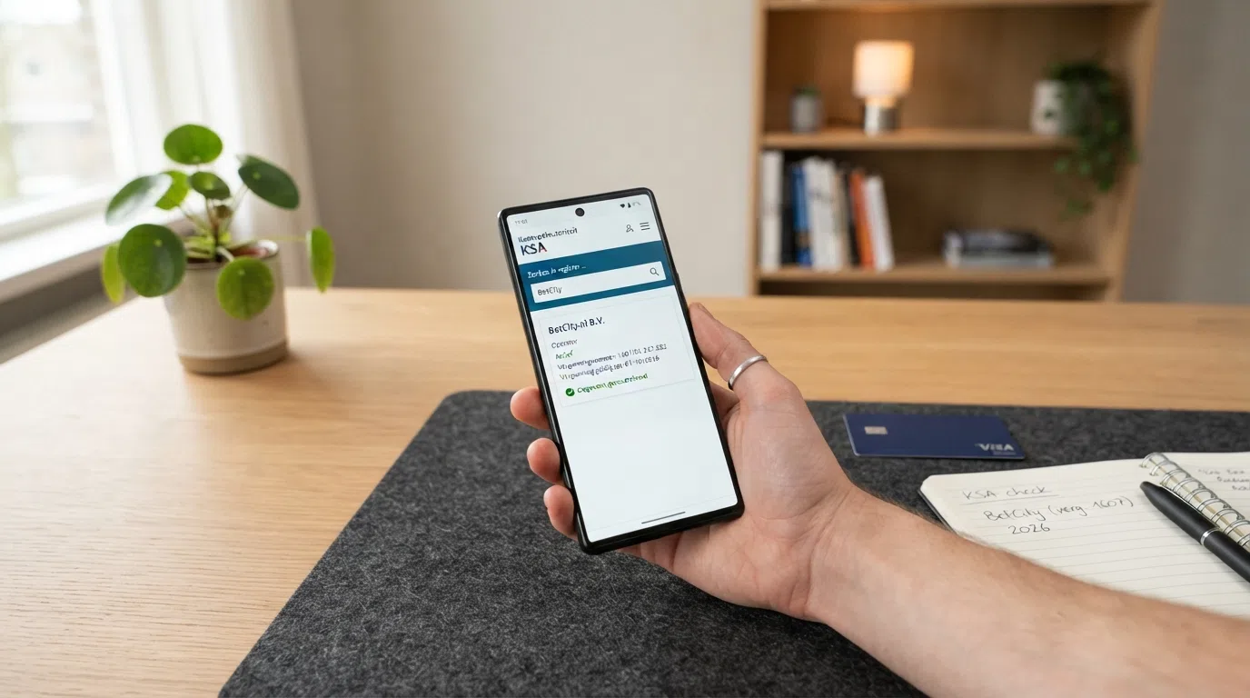 Schermafbeelding van het openbare vergunningenregister op de website van de Kansspelautoriteit