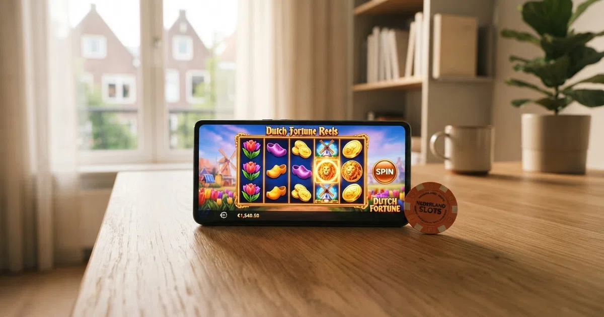 Een reclamevrije compositie van drie nieuwe online gokkasten op een Nederlands casino-scherm, met de titels en RTP-percentages zichtbaar in de spelinterface